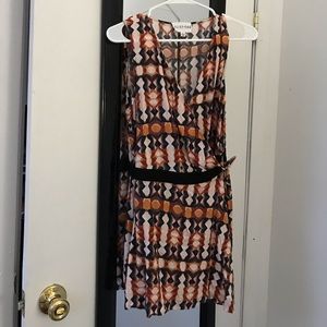 Geometric Patterned Skort Romper